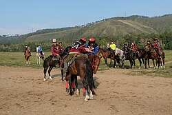 Kyrgyz festival Kok-boru. Ulan-Ude, Buryatia