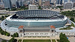 Soldier Field in 2022 from the east