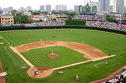 Wrigley Field is home to Major League Baseball's Chicago Cubs
