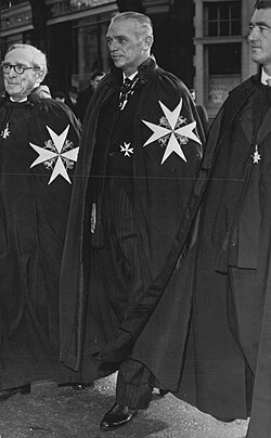 Douglas Fairbanks Jr., robed as a Knight of Justice of St John (1958)