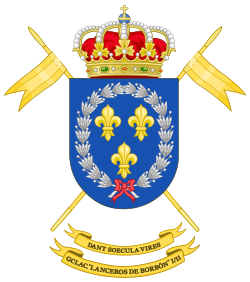 Coat of arms of the Cavalry Group "Lancers of Bourbon"(11th Cavalry Regiment "Spain")