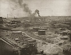 The first Standard Oil refinery was opened in Cleveland by businessman John D. Rockefeller.