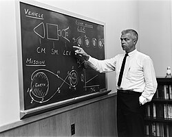 John Houbolt explaining the LOR concept