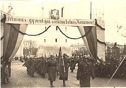 Lithuanian Armed Forces returning to Vilnius in 1939
