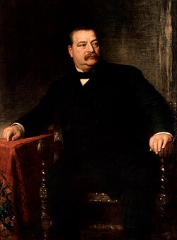 Official portrait of President Cleveland by Eastman Johnson, c. 1891