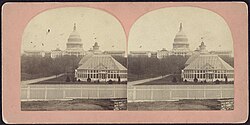 A stereogram of the United States Botanic Garden, 1867