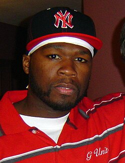 50 Cent in 2006. 50 Cent was one of the most popular African-American rappers of the 2000s with his iconic albums being Get Rich or Die Tryin' and The Massacre.