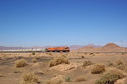 A phosphate train at Ram station