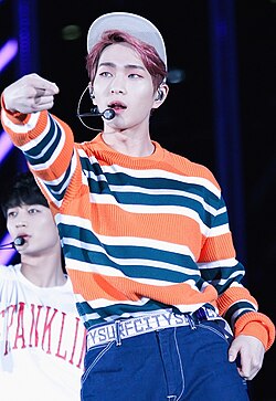 Onew at the Dream Concert, May 2015