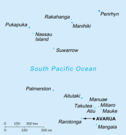 An enlargeable map of the Cook Islands