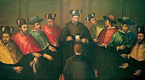 The ancient ceremony of bestowing Complutense's doctoral biretta