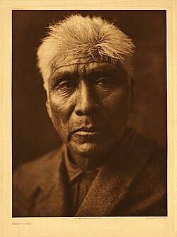 Kaviu, an O'odham elder, photographed around 1907 by Edward S. Curtis