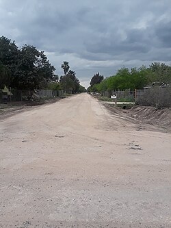 Colonia in the Rio Grande Valley near the Mexico–United States border