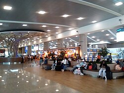 Check-in and departures area