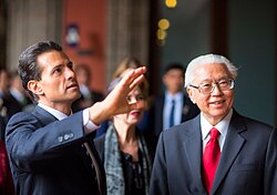 Enrique Peña Nieto and Tan in 2016