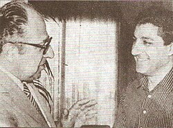 Bachir Gemayel with Philipe Habib