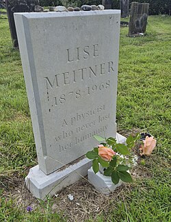 Meitner's grave in Bramley, Hampshire