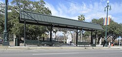 A typical stop on the North Rampart Street section