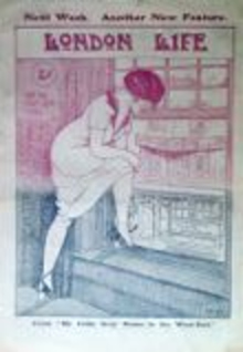 Front cover from London Life, 1921, an early British fetish magazine