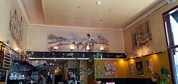 Tiles in a pub in Utrecht, Netherlands