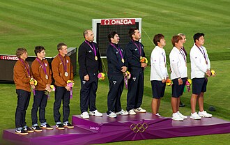 2012 Summer Olympics Archery podium