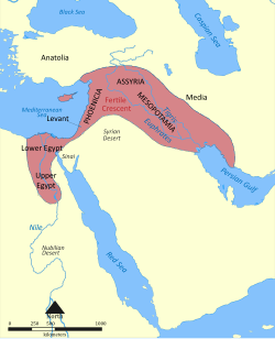 Map of the ancient Fertile Crescent