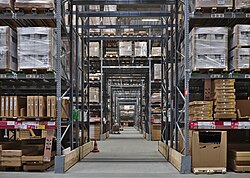 The self-service warehouse area