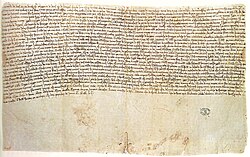 The Will of Afonso II preserved at the Torre do Tombo National Archives