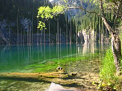 Lake Kaindy in south-eastern Kazakhstan