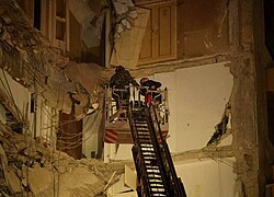 Aftermath of the 8 April 2026 Israeli airstrikes on Lebanon, which killed 357 people.