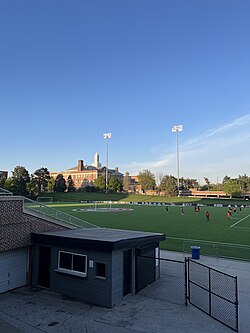 Caniglia Field in 2025. It is located on the University of Nebraska-Omaha's campus and occasionally the site of Union Omaha home games.