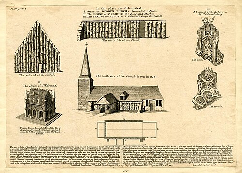 Plate from the second volume of Vetusta Monumenta, published c. 1751.