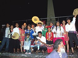 Folklore celebration of Bolivian, Peruvian and Paraguayan immigrants and children in Buenos Aires in 2006.