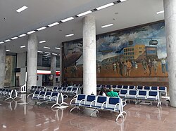 Historic waiting area in 2020