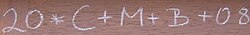 Traditional house blessing in chalk, written by Sternsinger on the door beam of the home