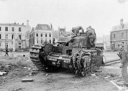 German soldiers examine a Churchill tank at Dieppe