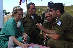 Israeli and U.S. medical personnel coordinate relief efforts.
