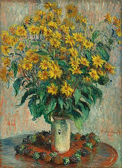 Jerusalem Artichoke Flowers by Claude Monet, 1880