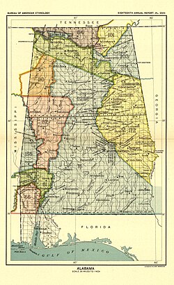 Indian Land Cessions (1898) – Alabama