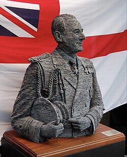 Sculpture of Admiral Zambellas by Stephen Kettle
