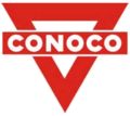 Conoco logo of 1930, after its acquisition by Marland Oil Co.