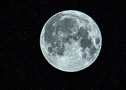 The second full moon in a calendar month, on October 31, 2020