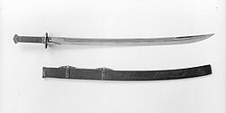 Chinese dao and scabbard of the 17th–18th century