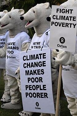 Demonstration against climate poverty in 2007