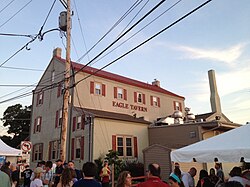 Eagle Tavern seen from PA Route 100