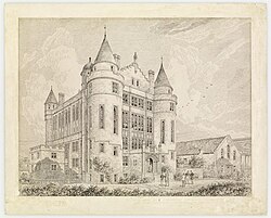 Teviot Row House, drawn by architect Sydney Mitchell in 1888