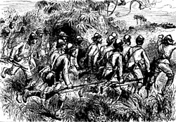 Charge of Highlanders at the battle of Amoaful