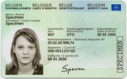 Belgian national identity card