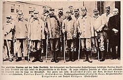 Nuncio Pacelli visits the coal mine Dorstfeld on the occasion of the Katholikentag in Dortmund, Germany, in 1927.