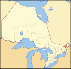 Ottawa is located in the southeastern part of Ontario.